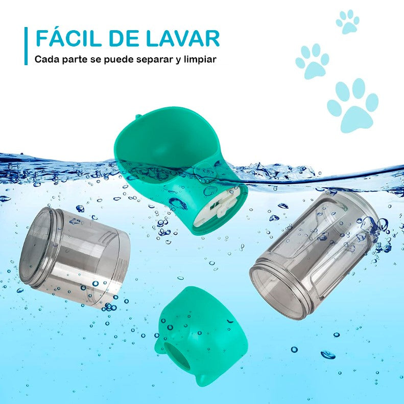 Botella Dispensadora 4 En 1 Para Mascota